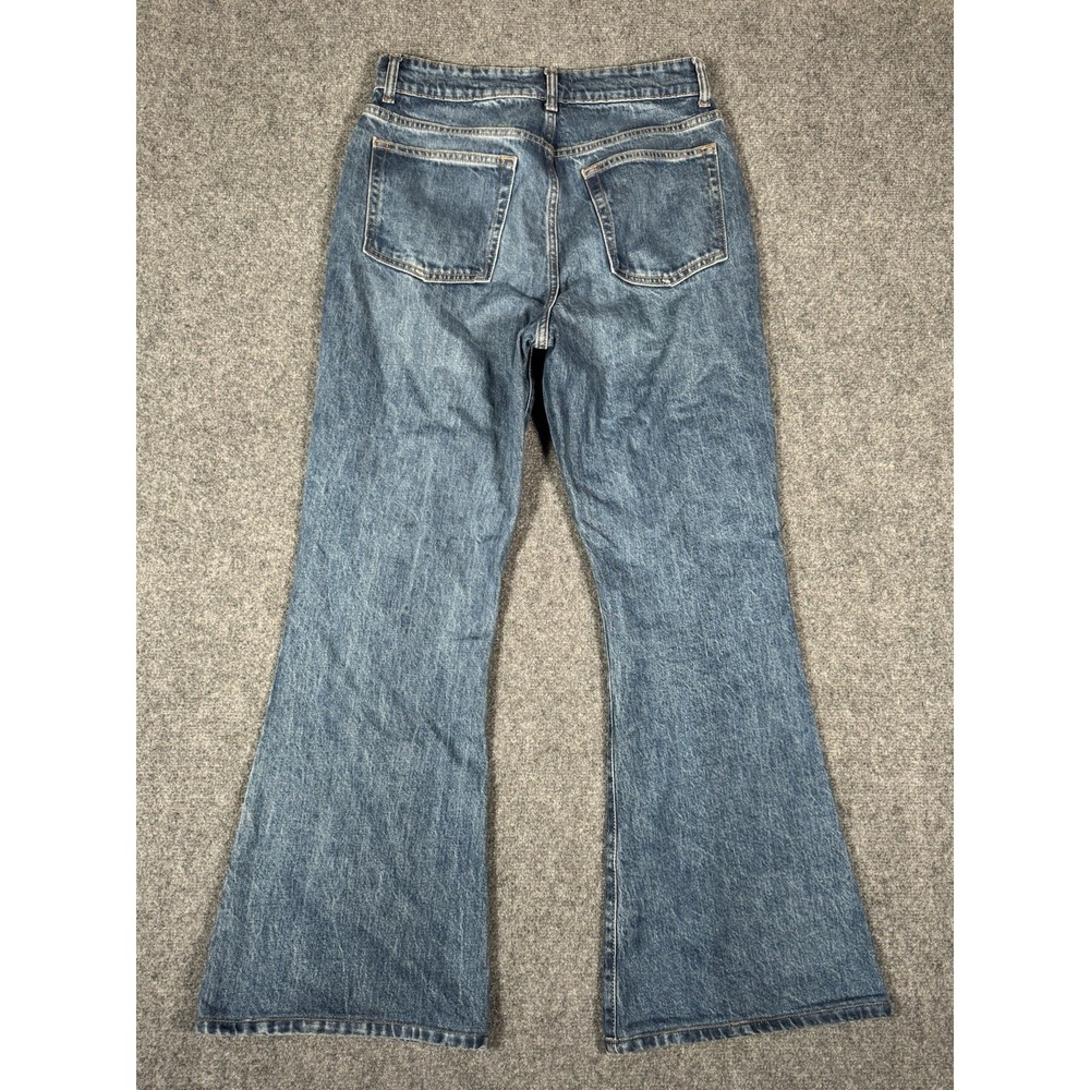 Reformation Jeans‎ Womens 29 Blue High Rise Wide Leg Denim Cotton Stretch EUC - Picture 14 of 15